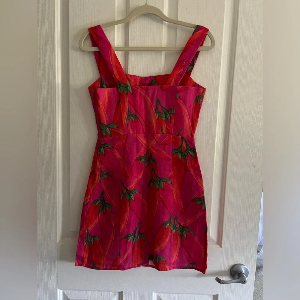 Farm Rio Linen Mini Dress XS - Picture 11 of 14
